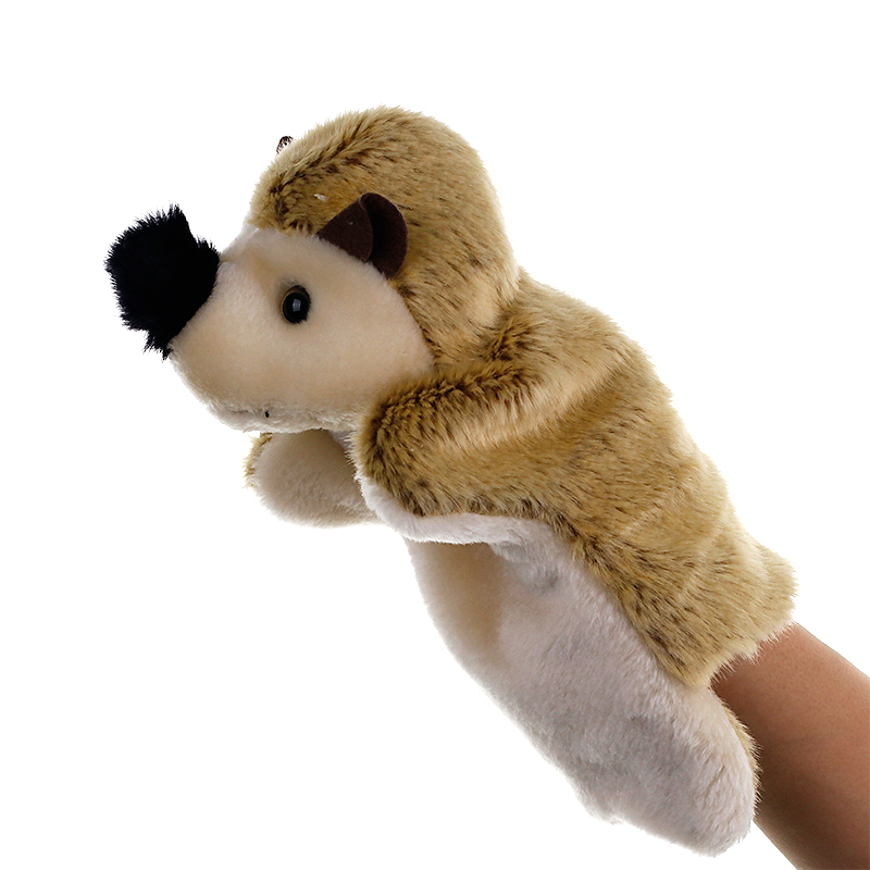Cute Hedgehog Hand Puppet Toys Big Numbers Animal Plush Appeasement Doll Gloves Storytelling Game Fingers Occasional Gifts