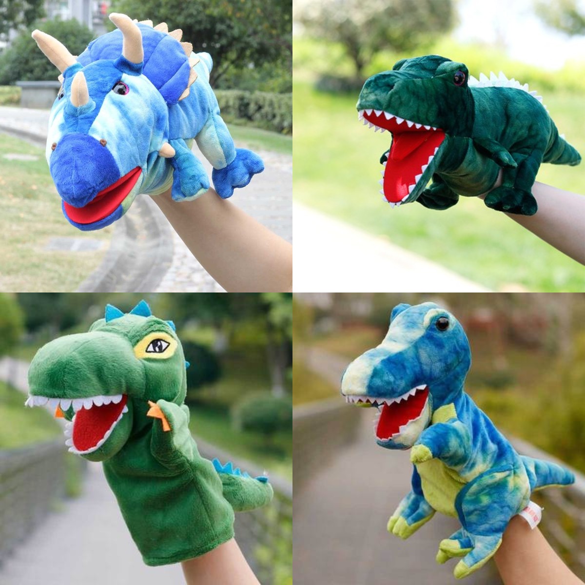 Early Teach Parenting Little Dragon Hand Puppet Toys Plush Appeasement Doll Sheng Shorong Storytelling Games Stage Performance Presents