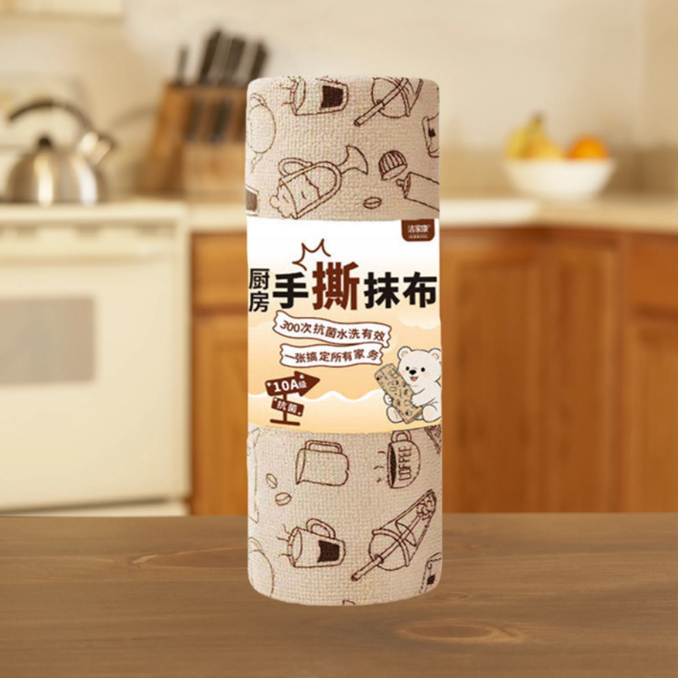 10A抗菌撕撕乐周抛抹布加厚毛巾厨房专用抹布洗碗刷锅便携抹布