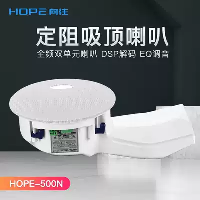 HOPE yearns for 500NM fixed resistance ceiling speaker Household suspended ceiling speaker