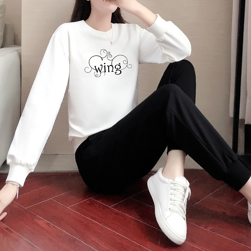 Gushed thickened sports suit Women's spring autumn season 2022 new fashion Aging Designer Clothing Casual Two-piece Tide