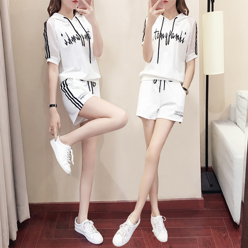 Foreign Pie Shorts Sports Suit Women Summer Clothes 2022 new Korean version loose Casual Fashion Temperament Two Sets