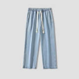 Демисезонные джинсы, штаны, свободный прямой крой, в американском стиле