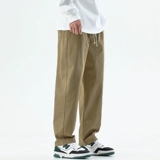 Хаки спортивные штаны, в американском стиле, свободный прямой крой