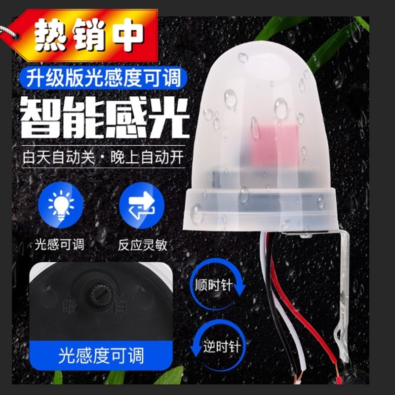 Light control switch days black automatic bright light sensitive should sensor AS-20 light sensation KG3 Lightbox sensing street lamp 220V