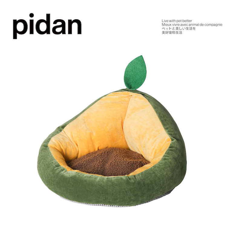 Fat orange convenience store pidan avocado pet den cat nest can remove cushion warm in winter