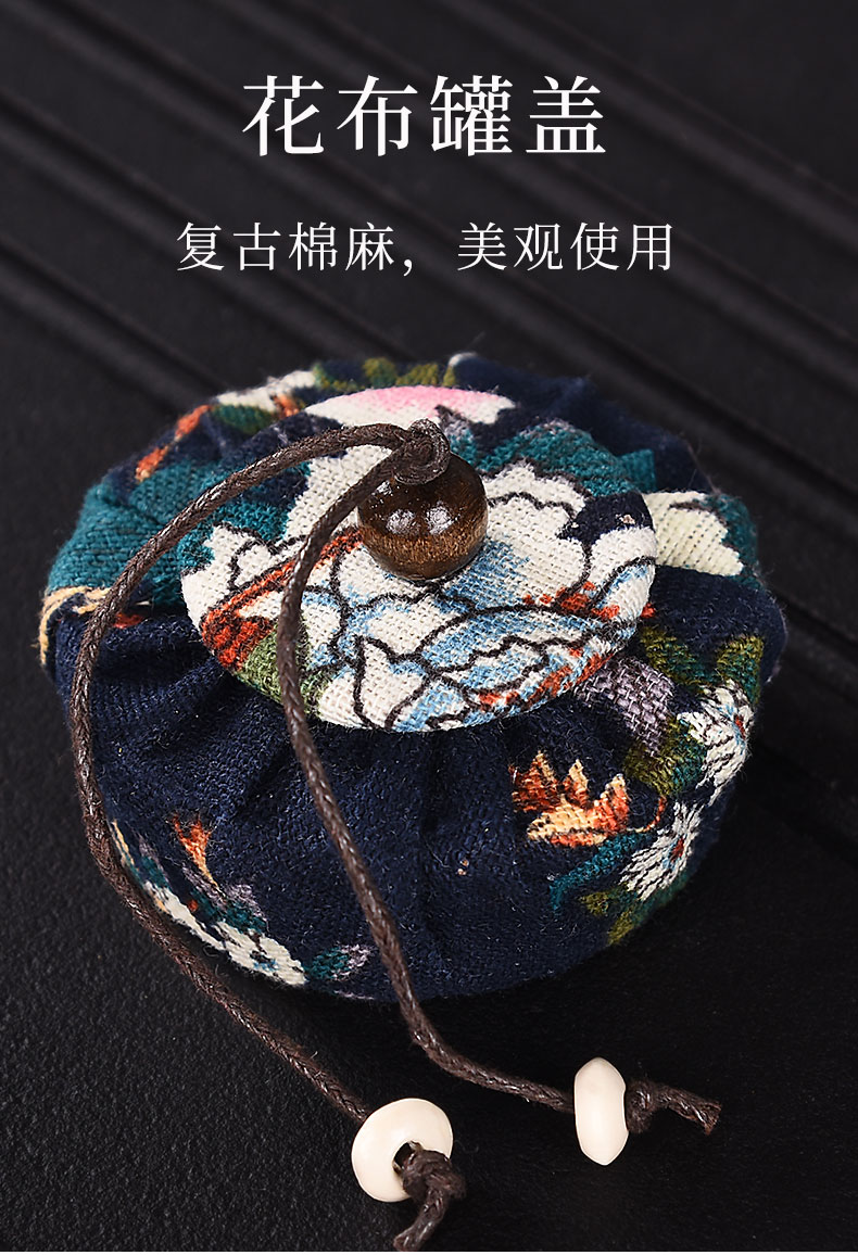 HaoFeng violet arenaceous caddy fixings trumpet pu - erh tea storage tanks by patterns moistureproof receives kung fu tea tea accessories