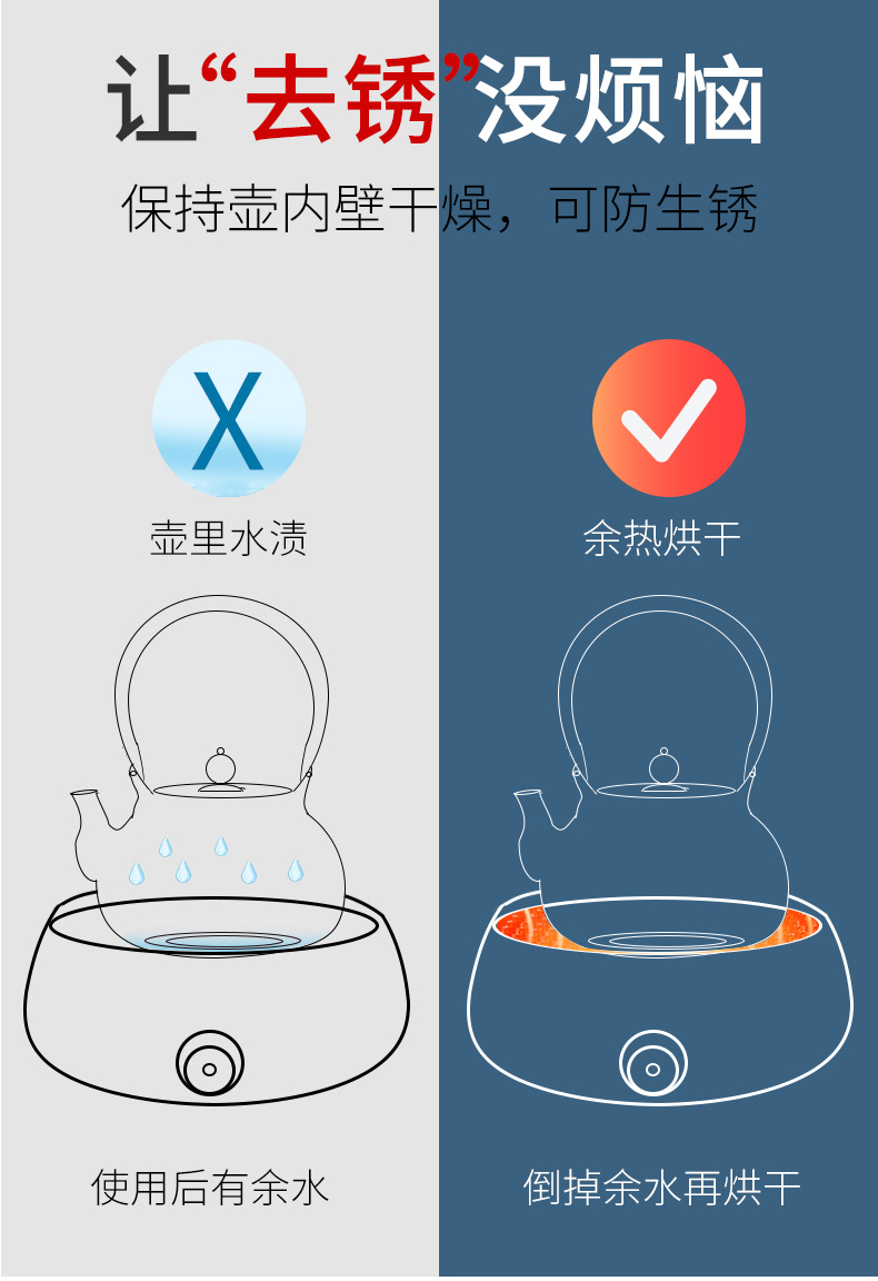 HaoFeng large - sized iron pot of cast iron tea kettle TaoLu boiled tea machine imitated Japanese checking iron kettle boiling kettle