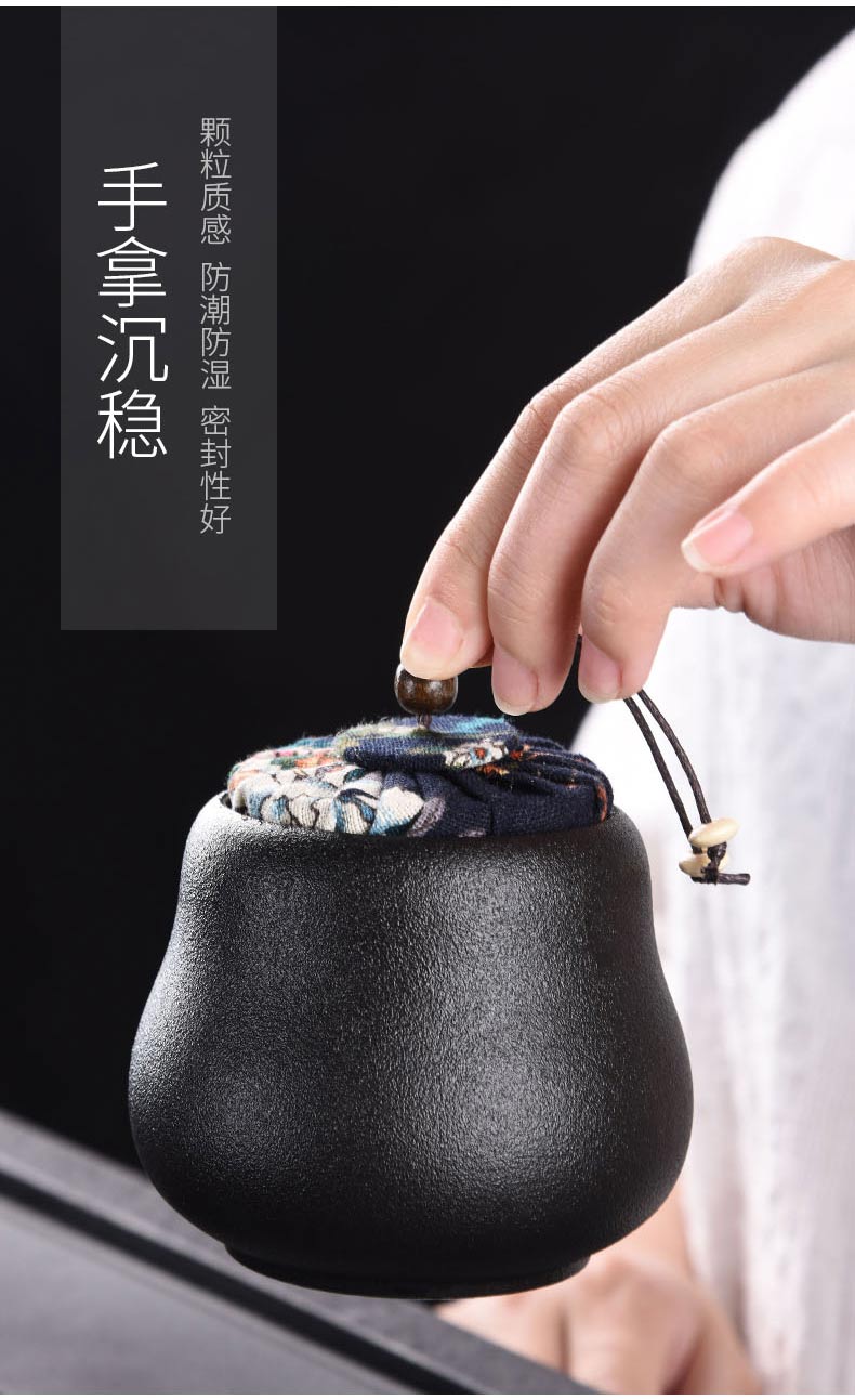 HaoFeng ceramic tea pot seal storage POTS of black tea, black tea storage tanks moistureproof mini POTS