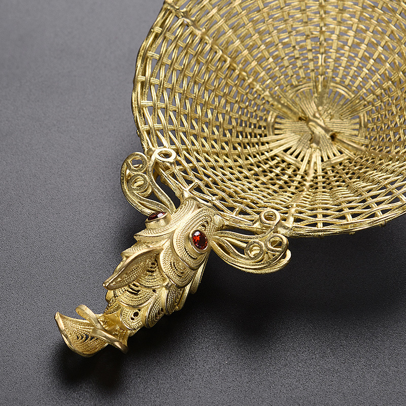 HaoFeng pure copper creative hat to filter suit carp filter kung fu tea tea tea tea strainer accessories side