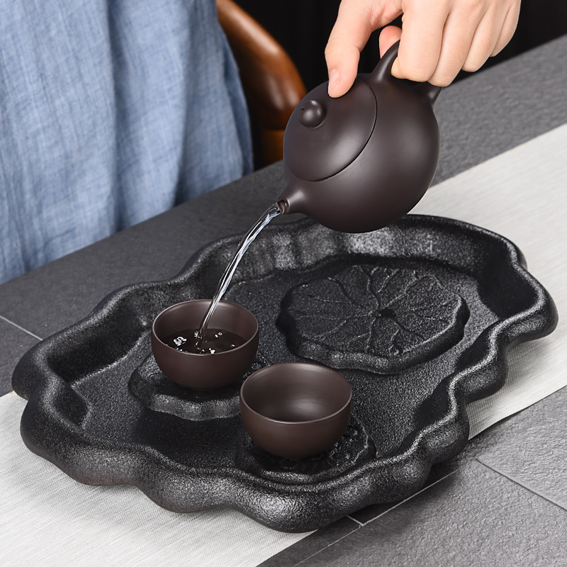 HaoFeng tea set suit household tea accessories ceramic tea tray was dry plate drainage type contracted the teapot tea tea table