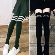  (three pairs)stockings womens over-the-knee socks womens mid-tube Harajuku style Korean sports thin non-slip long-legged socks tide