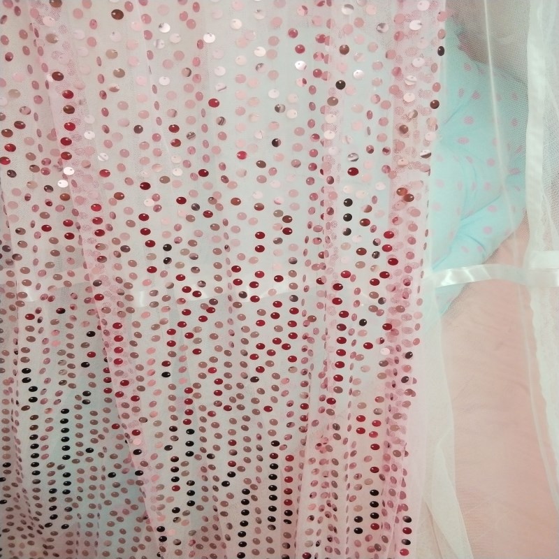 Phong cách châu Âu màn ngủ cung điện mới Mantle giường rèm thêu sequined vương miện công chúa cô gái đáng yêu màu hồng với kệ - Bed Skirts & Valances 	rèm che giường ktx	
