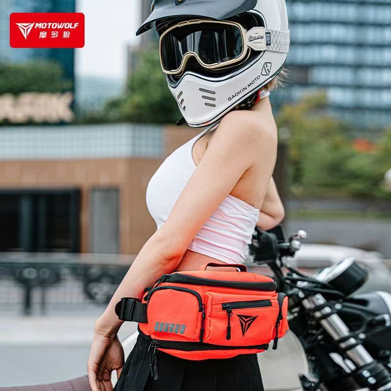 Modo Wolf Motorcycle Waist Bag, Motorcycle Tool Bag, Multi-Functional Storage Bag, Riding Equipment Crossbody Bag, Motorcycle Travel Equipment Modo Wolf Motorcycle Waist Bag, Motorcycle Tool Bag, Multi-Functional Storage Bag, Riding Equipment Crossbody Bag, Motorcycle Travel Equipment
