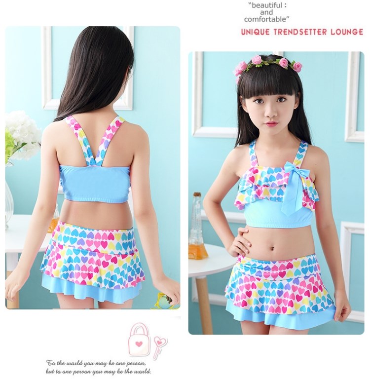 Đồ bơi bé gái Chia nhỏ gợi cảm Công chúa Váy Nhỏ Vừa Lớn Áo tắm cho trẻ em Bikini - Bộ đồ bơi của Kid đồ bơi cho bé 1 tuổi