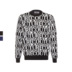 Versace Jeans Couture đa màu áo len đầu 100cotton thư tôn tạo của nam giới. 