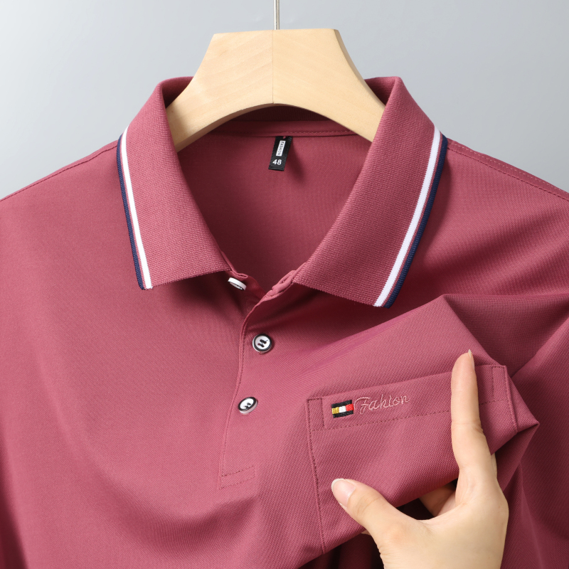 Modal Cotton Classic Pocket Short-Sleeve Polo Shirt for Middle-Aged Dads, Casual Loose-Fitting Polo Shirt Modal Cotton Classic Pocket Short-Sleeve Polo Shirt for Middle-Aged Dads, Casual Loose-Fitting Polo Shirt