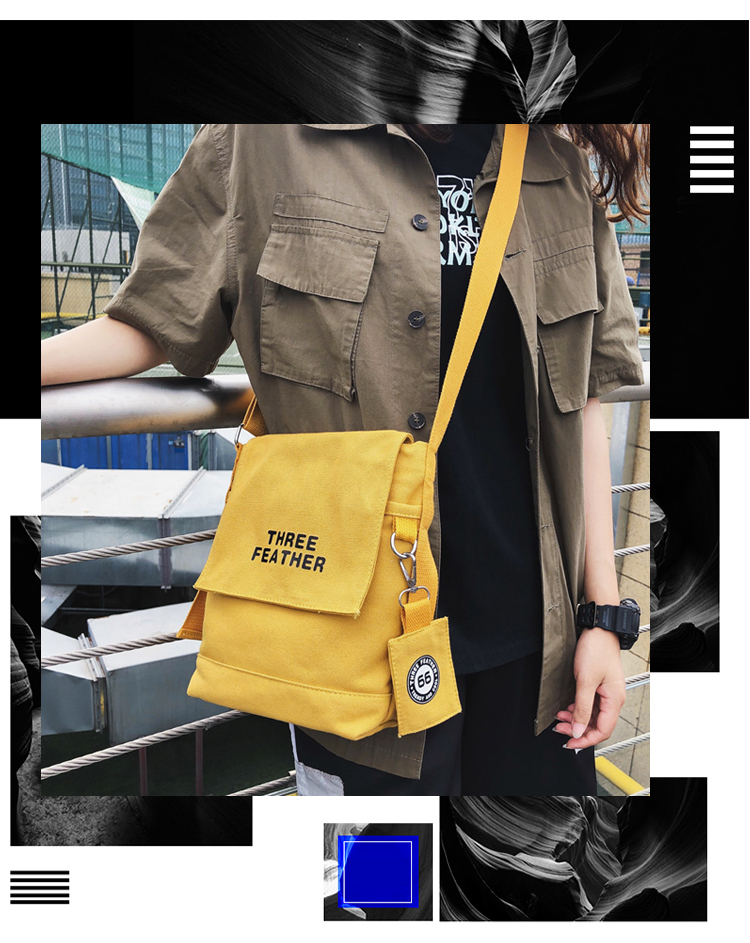 Tide thương hiệu túi vải trong túi Messenger nam túi thể thao giản dị Sinh viên Hàn Quốc Nhật Bản túi nhỏ túi đeo vai - Túi của con người túi xách chanel