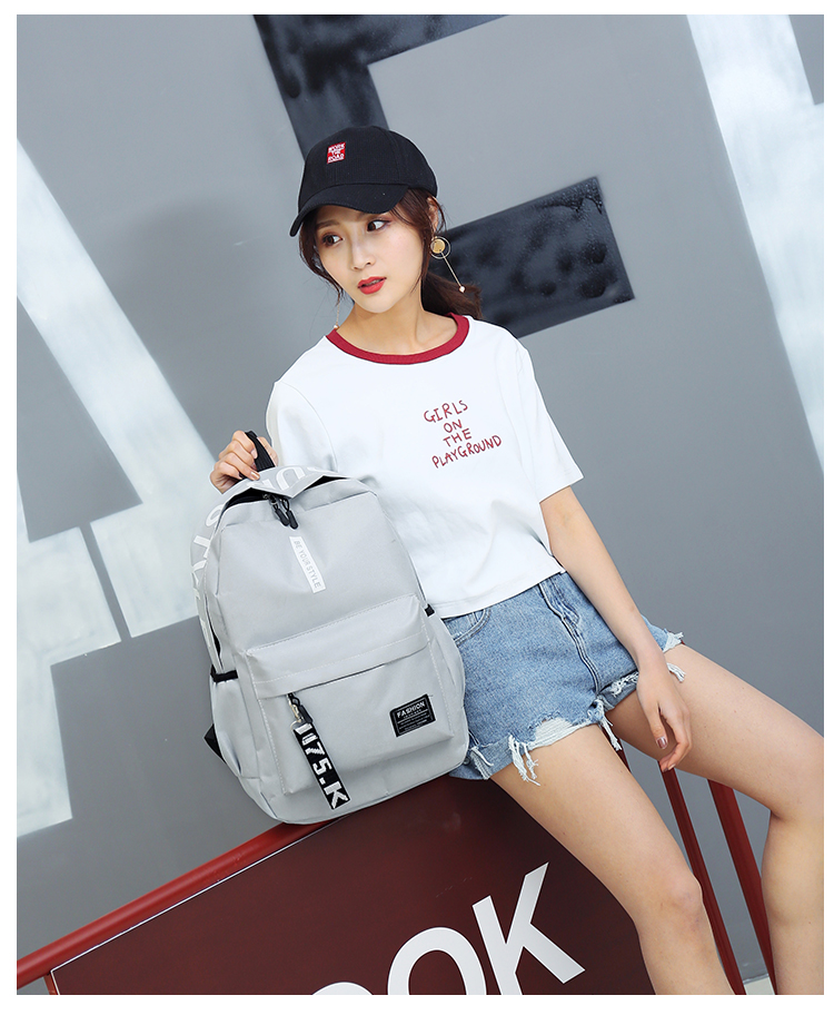 Túi đeo vai mới màu tương phản túi vải phiên bản tiếng Hàn của túi nữ sinh trường trung học du lịch ba lô balo đẹp nữ