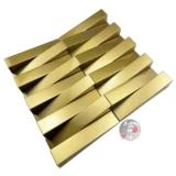 Арочная длинная полосатая металлическая из нержавеющая сталь мозаичная плитка плитка