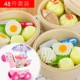 Trẻ em bánh bao nhỏ, nhà, đồ chơi người nổi tiếng, hấp thức ăn mô phỏng, bánh mì hấp, trái cây và rau nhà bếp