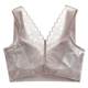 Vest-style thin sports underwear women's no steel ring no trace beautiful back bra big breasts show small gathered breasts bra