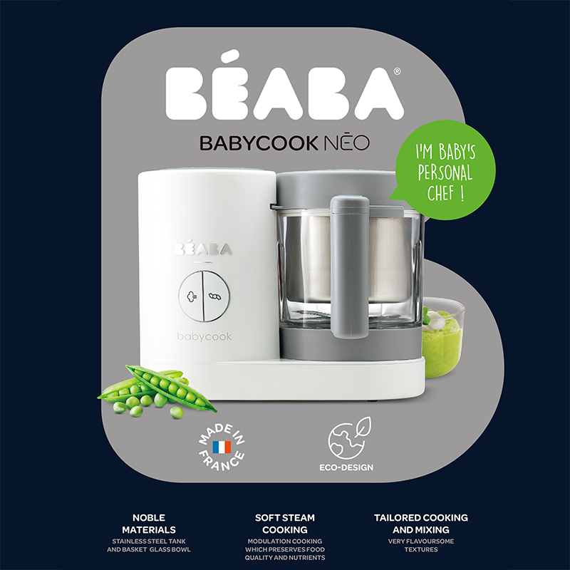 Made in France BEABA BABYCOOK NEO Baby food processor Baby multi