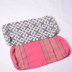 Cũ thô bông gối cổ tử cung tòa gối retro zippered hình chữ nhật gối gối gối túi giấy không hàn - Gối trường hợp gối nước Gối trường hợp