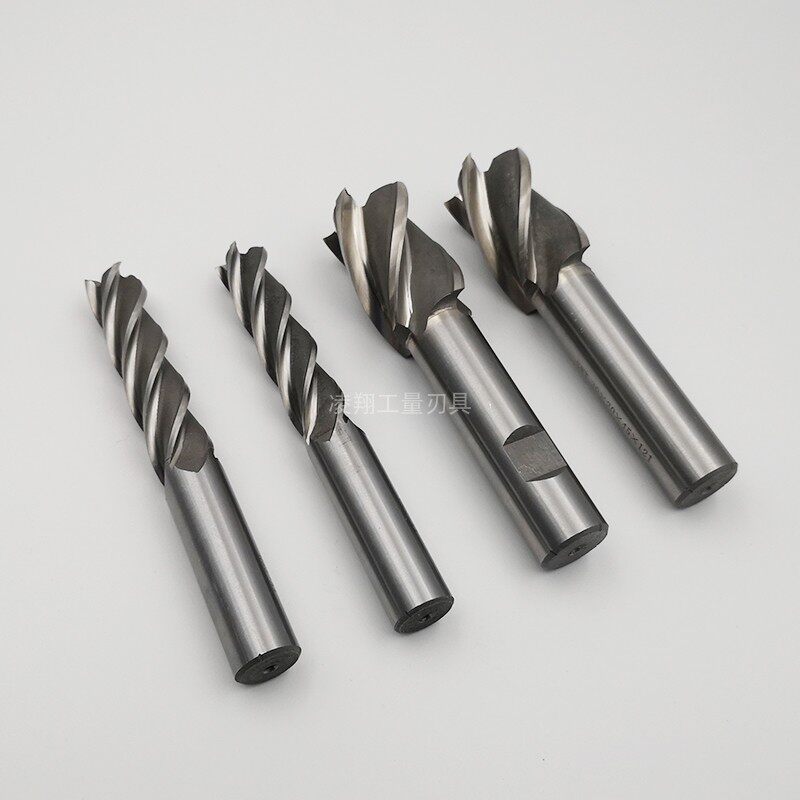 Southwest Numerical Control White Steel Non-28 28 30 32 32 35 36MM40mm4F4 Blade Straight Shank Lengthened length milling cutter