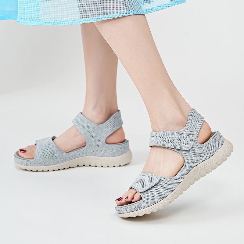 Siketu 1902-1 Amazon European and American Sports Casual Sandals New Model 2025 Velcro Cut-Out Beach Thick-Soled Sandals