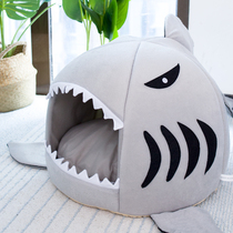 Cat litter Shark four seasons universal closed cute creative net red Deep sleep cat supplies Small dog kennel