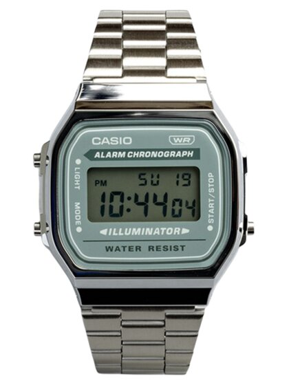 卡西欧CASIO A168WA-3A新款方块七年电力带闹钟秒表防水电子手表