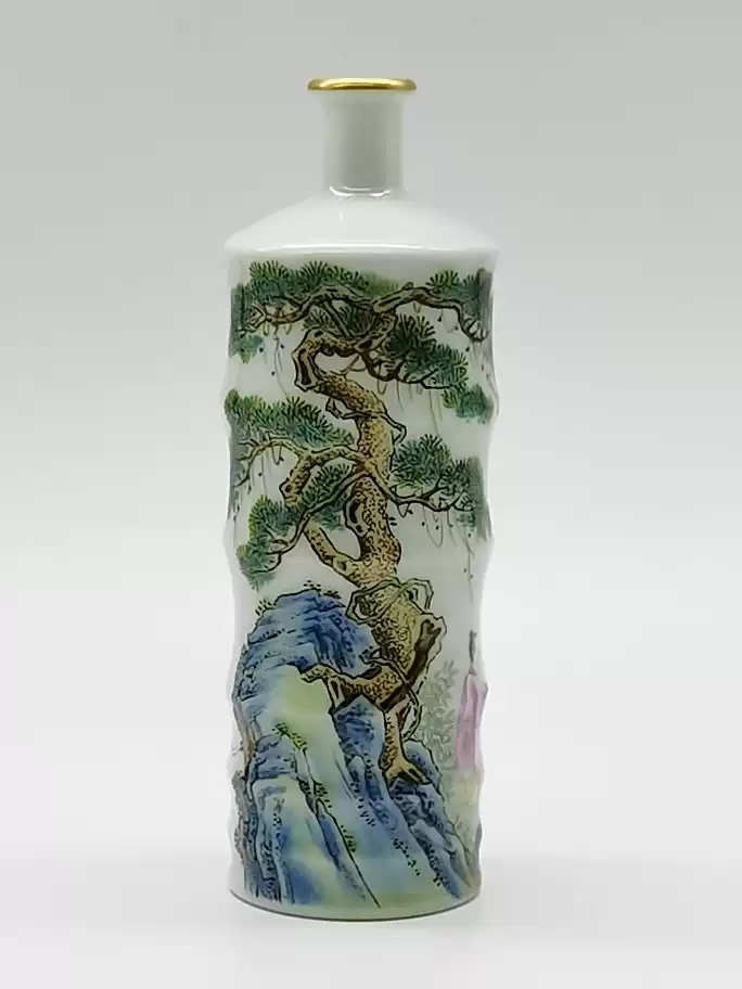 高丽青瓷云鹤纹梅瓶高古瓷器艺术收藏品九品相态陶瓷瓶-Taobao-Tmall