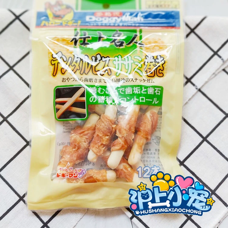 Dogman Pet Snacks Teething Biscuit Chicken Roll Dog Teething Stick Chất làm sạch và khử mùi răng - Đồ ăn vặt cho chó