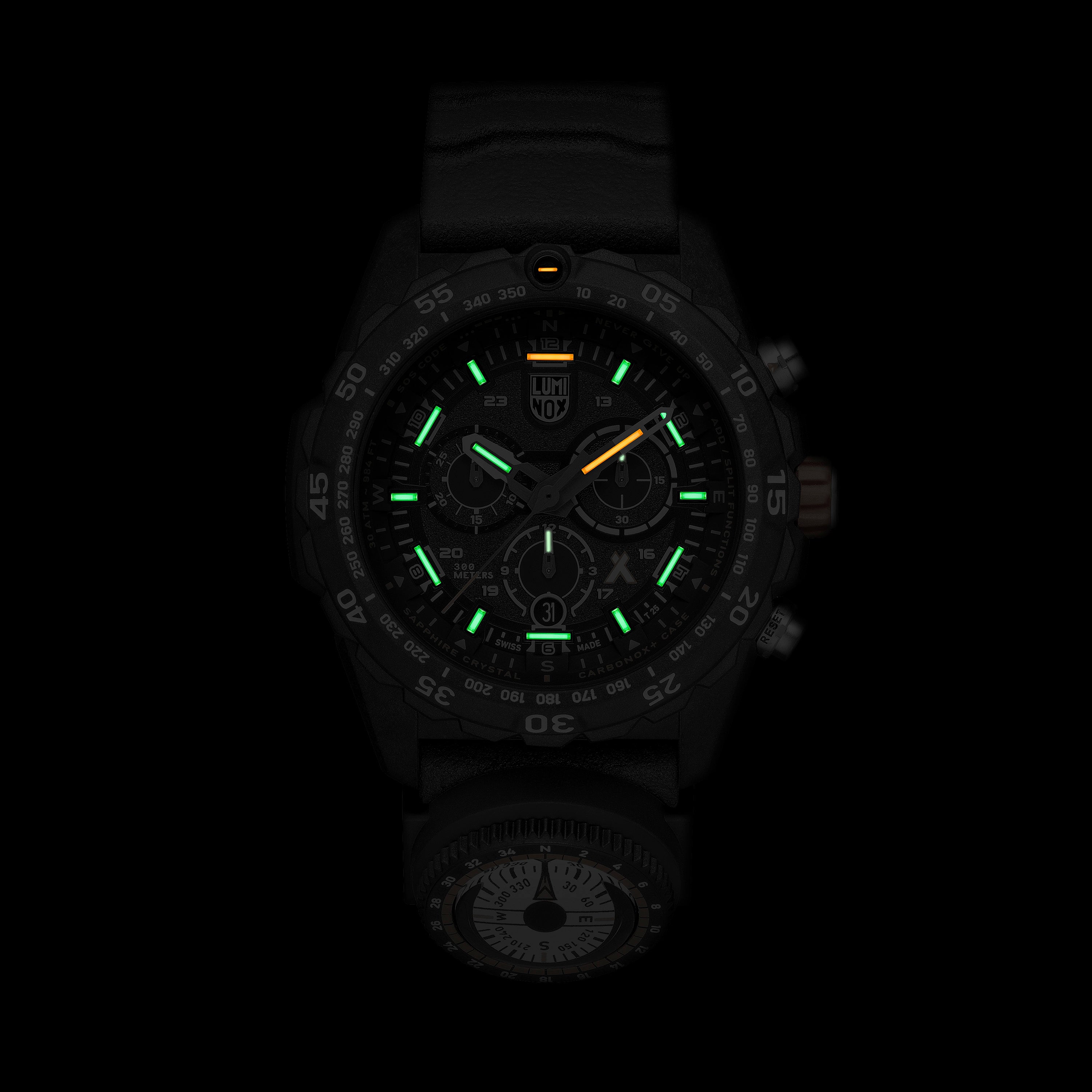 贝爷联名瑞士军表雷美诺时LUMINOX 3749：夜光潜水表，点亮你的冒险之旅🌟-军迷手表-淘宝百科网