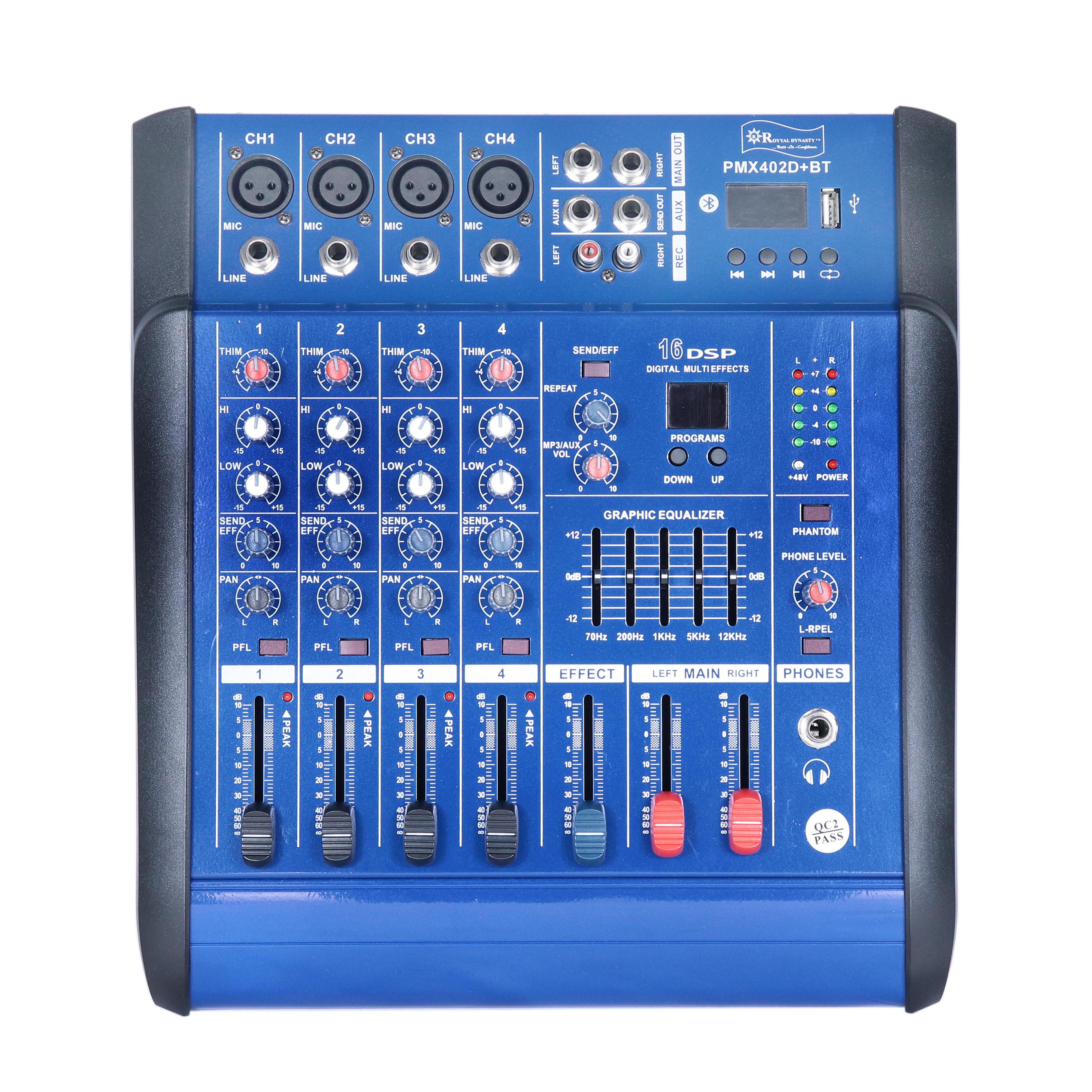 Professional mixer with power amplifier 6-way 8-way high-power stage audio conference KTV Bluetooth