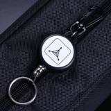 Телескопический автоматический брелок, защитная телескопическая стальная проволка для ключей с застежкой из нержавеющей стали, анти-кража