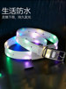 Chukchi Pet Luminous Collar for Medium and Large Dogs USB Rechargeable Led Dog Anti-Lost Colorful Collar with Leash
