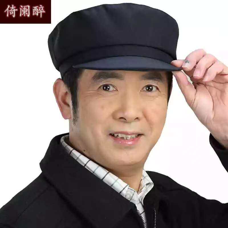 Zhao Benshan hat in old age male duck tongue cap old man forward cap cloth cap thin section Spring and autumn summer flat top old man hat 