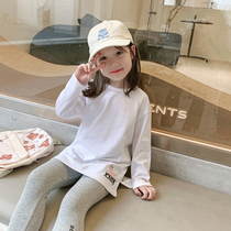 Foam Foam Home Custom Children Dress 2021 New Children Ocean Air Long Sleeves T-shirt Baby Spring Autumn Blouse Girl Autumn Clothes