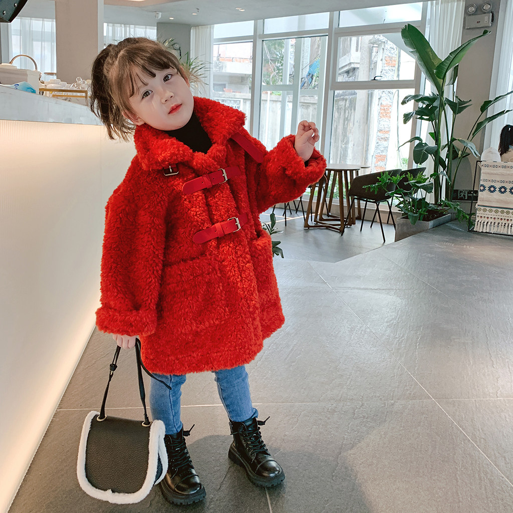 Foam Home Custom children's clothing 2021 new girls Korean version of the Korean version of the great clothes Children's winter clothing jacket baby boy dress thickness