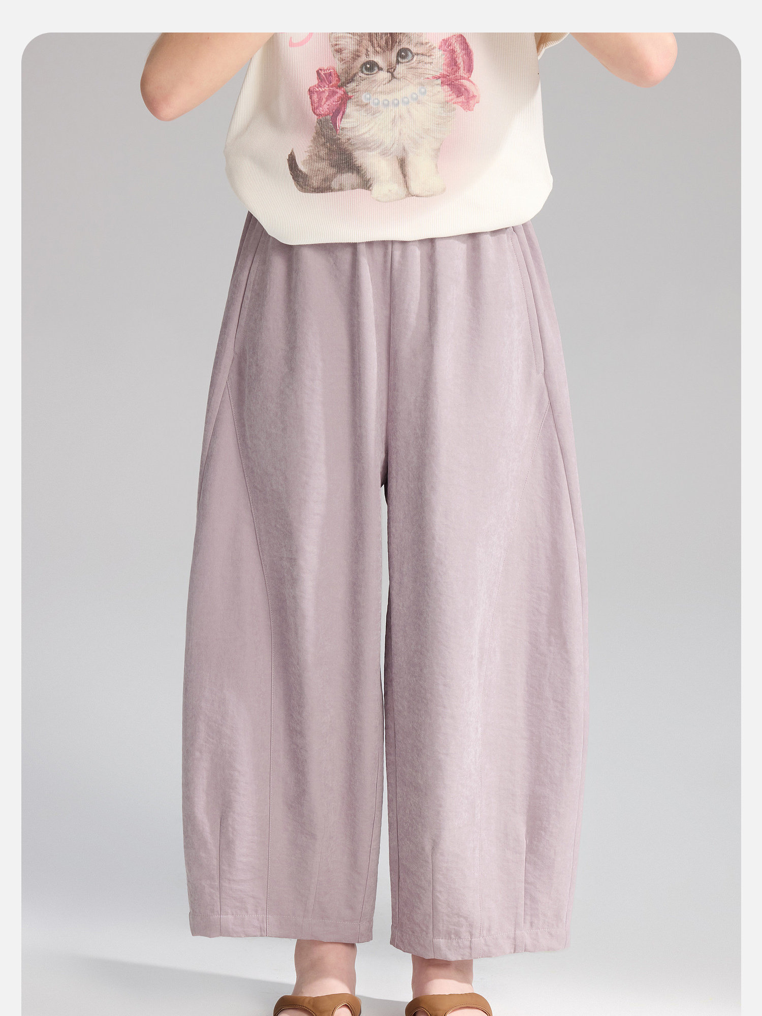 Pudding Haru Children's Clothing Girls' 2.0 Milk Pants 2026 Summer Lightweight Mosquito-Proof Casual Pants Children's Comfortable Long Pants — 68