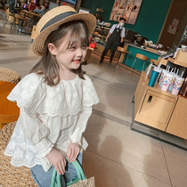 Little pudding baby baby childrens clothing 2021 new girl doll collar embroidered shirt baby Autumn dress foreign childrens shirt