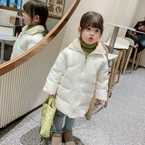 Little pudding baby baby custom childrens clothing girl 2020 new version of Down jacket baby foreign atmosphere thick warm childrens coat