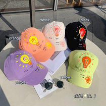 Little pudding baby cute graffiti hat children outdoor sunscreen cap girl spring and autumn Joker sun hat