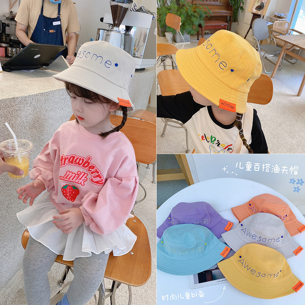 Foam home Custom 100 lap casual fisherman hat baby thin pelvic hat girl spring autumn out of sunscreen sunhat