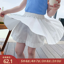 Little pudding baby baby childrens clothing 2021 girls Summer new childrens summer short skirt pants baby Foreign style thin pants