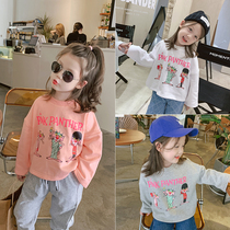 Foam foam Home Custom childrens clothing 2021 new girl foreign air weaters Childrens spring and autumn clothes Baby autumn clothes Long sleeves