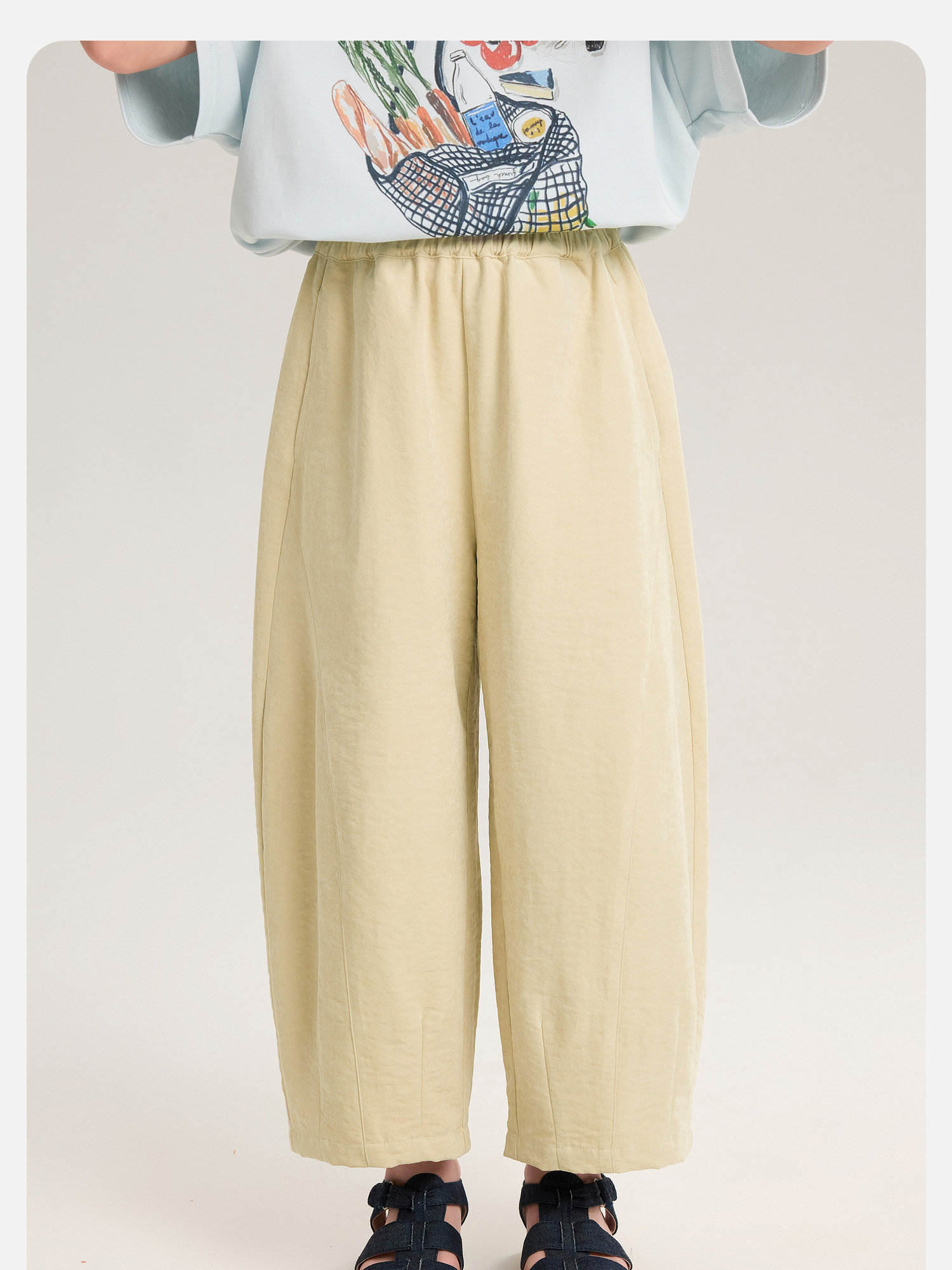 Pudding Haru Children's Clothing Girls' 2.0 Milk Pants 2026 Summer Lightweight Mosquito-Proof Casual Pants Children's Comfortable Long Pants — 72