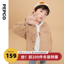 Piggy Banner Childrens Clothing 2021 Autumn New Childrens Coats Boy Button Shirt Tide Casual Cotton Tide